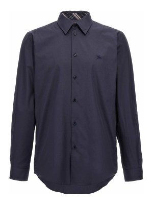 BURBERRY: shirts - Logo Embroidery Shirt