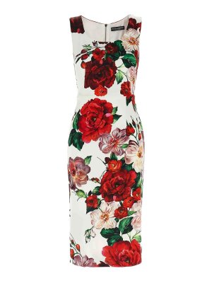 DOLCE & GABBANA: ニーレングスドレス - 膝丈ドレス - 白