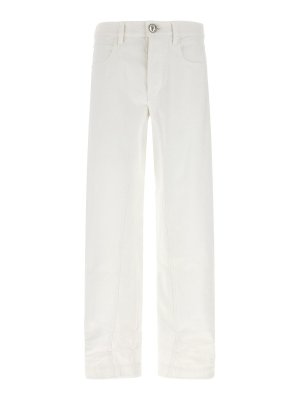 JIL SANDER: Jeans boot-cut - Jeans Boot-Cut - Blanco
