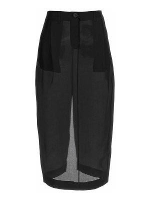 KHAITE: Faldas media pierna y semilargas - Falda Semilarga - Negro