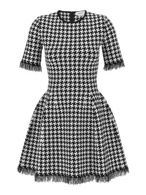 ALEXANDER MCQUEEN: knee length dresses - Houndstooth Dress