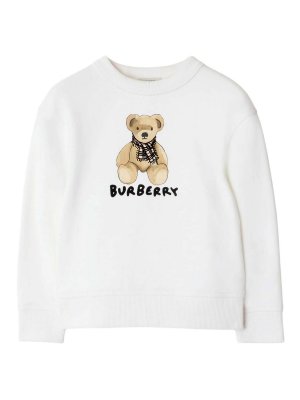 BURBERRY: Sweatshirts & Pulls - Sweat-Shirts - Blanc