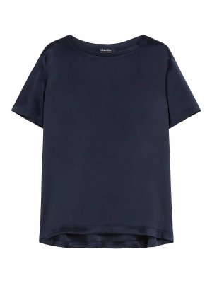 Khaite T-Shirt Logo - Blue - Women | 2196138W138344 | thebs.com