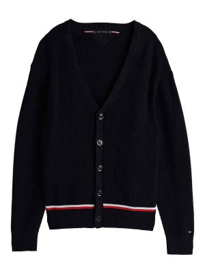 TOMMY HILFIGER: Cárdigans - Cárdigan - Azul