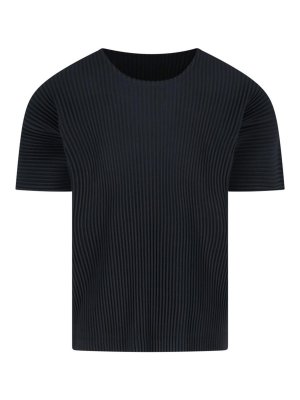 HOMME PLISSÉ ISSEY MIYAKE: T-shirts - T-Shirt - Noir