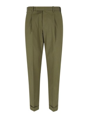 PT TORINO: Pantalones casual - Pantalón Casual - Verde