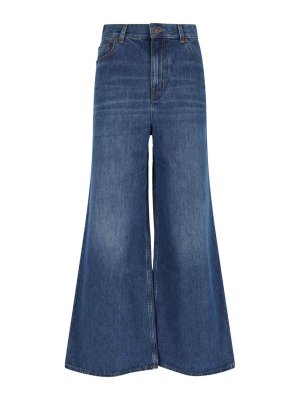 CHLOE': Bootcut - Bootcut Jeans - Blau