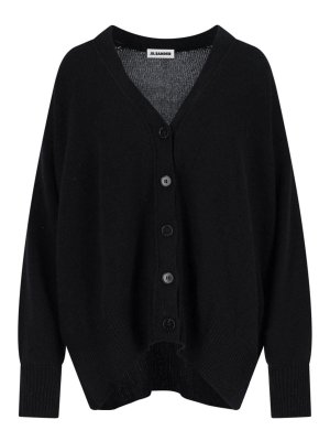 JIL SANDER: カーディガン - カーディガン - 黒