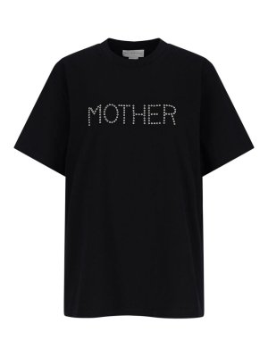 STELLA McCARTNEY: t-shirts - T-Shirt Logo In Studs