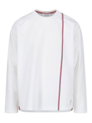 THOM BROWNE: T-shirts - T-Shirt - Blanc