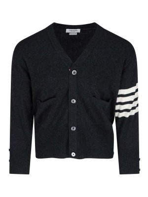Heliot Emil Distressed cardigan - Black - Men | HEM07048BLK01