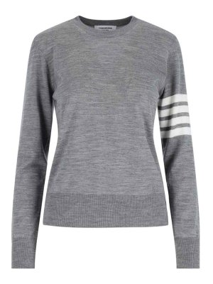 THOM BROWNE: Col bateau - Pull Col Bateau - Gris