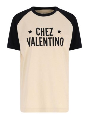 VALENTINO: T-shirts - T-Shirt - Blanc