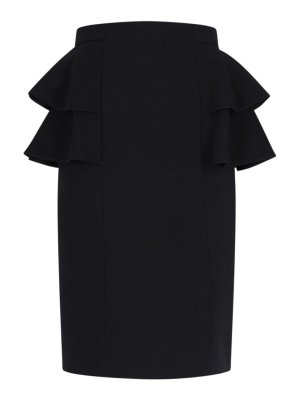 VALENTINO: Knee length skirts & Midi - Midi skirt in virgin wool and silk