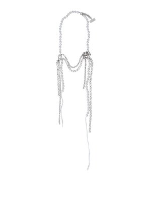 MM6 MAISON MARGIELA: Necklaces & Chokers - Necklace with pearls and rhinestones