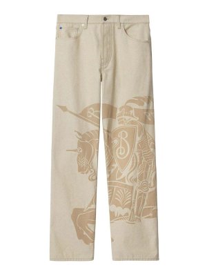 BURBERRY: casual trousers - Equestrian Knight Motif Trousers