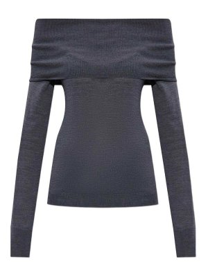STELLA McCARTNEY: crew necks - Off-Shoulder Sweater