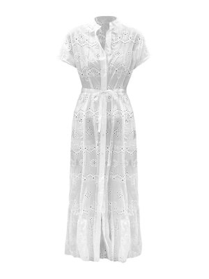 MC2 SAINT BARTH: Vestidos media pierna - Vestido Midi - Blanco