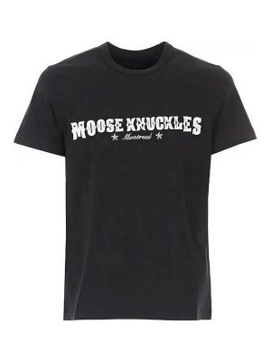 MOOSE KNUCKLES: Camisetas - Camiseta - Negro