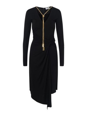 ELISABETTA FRANCHI: Robe longueur genou - Robe Au Genou - Noir