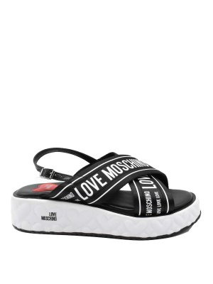 LOVE MOSCHINO: Sandalias - Sandalias - Negro