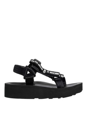 LOVE MOSCHINO: Sandalias - Sandalias - Negro
