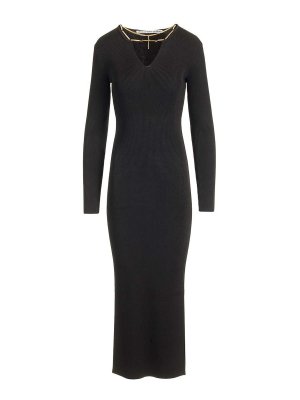 国内発送☆送料関税込【JIL SANDER】Black Cupro Long Dress Jil Sander Cupro Long Dress - Black - Women | J03CT0442J65248001