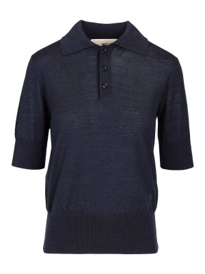 Tシャツ・カットソー FABIANA FILIPPI Fabiana Filippi Virgin Wool Polo Fabiana Filippi Virgin Wool Polo - Black - Women | MAD215F053825
