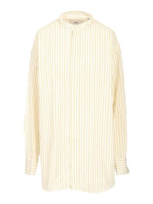 AMI PARIS: shirts - Oversized Striped Shirt