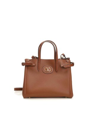 VALENTINO GARAVANI: Handtaschen - Shopper - Braun