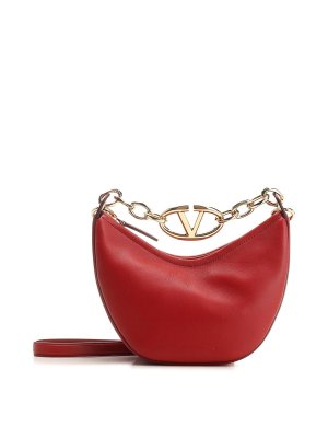 La Milanesa Love bucket bag in straw red color - Red - Women