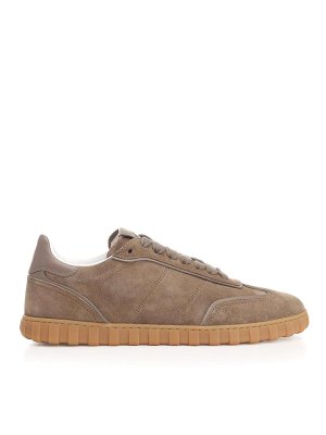 AMI PARIS: lace-ups shoes - Low-Top Lace-Up Sneakers In Split Leather