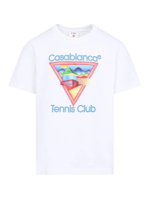 CASABLANCA: t-shirt - T-shirt icon del club da tennis
