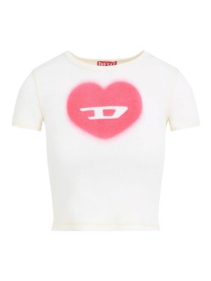 DIESEL: Camisetas - Camiseta - Blanco