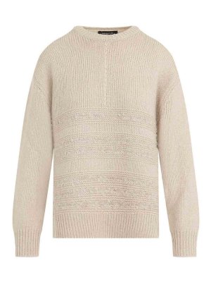 FABIANA FILIPPI: Pull col rond - Pull Col Rond - Beige