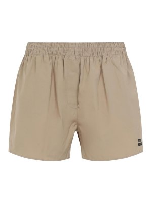 MIU MIU: Trousers Shorts - Cotton Shorts
