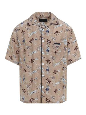 PRADA: shirts - Viscose And Silk Shirt