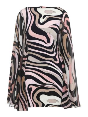 EMILIO PUCCI: ニーレングスドレス - 膝丈ドレス - 黒