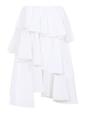 ボッテガヴェネタ Bottega Veneta Cotton Check Skirt BOTTEGA VENETA Cotton-canvas skirt | NET-A-PORTER
