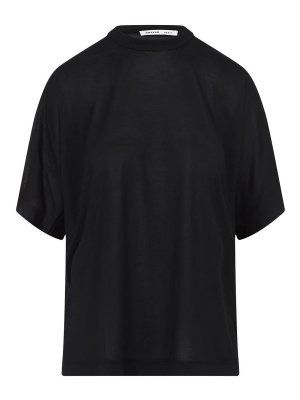 Tシャツ・カットソー GIVENCHY Women Tops BW70C5P729001 Black ジバンシィ GIVENCHY ´cropped´ T-shirt BW70C5P729001 Women T