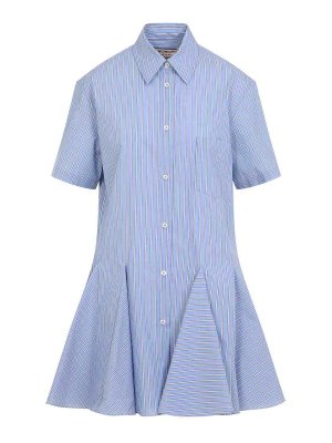 ワンピース ZIMMERMANN Ascension Plunge linen short dress Light Blue Zimmermann Linen-Silk Plunge-Neck Mini Dress | Harrods UK