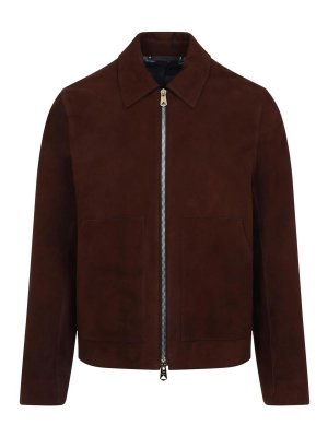 PAUL SMITH: casual jackets - Regular Fit Leather Jacket