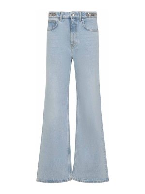 RABANNE: Jeans évasés - Jean Bootcut - Délavé