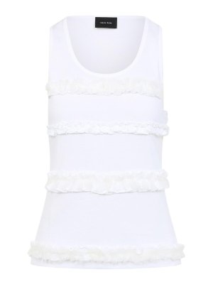 SIMONE ROCHA: Tops & Tank tops - Fitted Ruffle Frill Tank Top