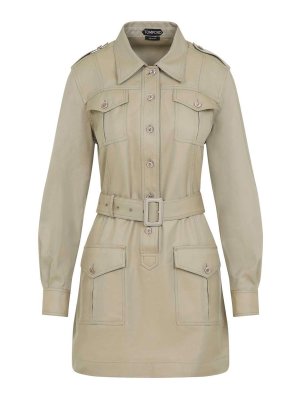 TOM FORD: Robes courtes - Robe Courte - Vert Clair