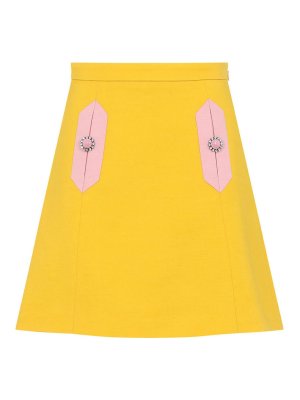 スカート GABRIELA HEARST WOOL EULA SKIRT Gabriela Hearst Wool Eula Skirt - Yellow - Women