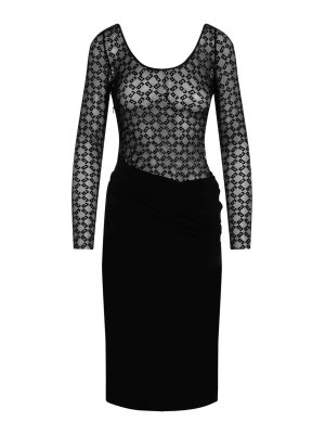 Givenchy 4G Short Sleeves Rib Tank Dress - Black | BW22CM3YQS001