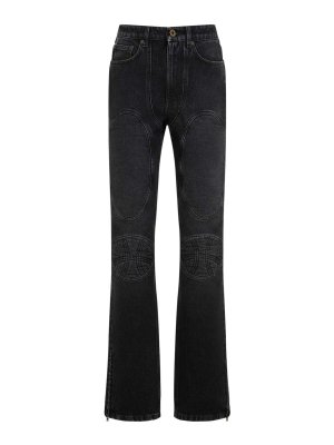 JEAN PAUL GAULTIER: bootcut jeans - Denim Jeans