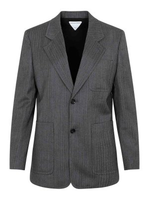 BOTTEGA VENETA: casual jackets - Wool Chevron Jacket