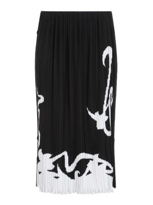 LANVIN: Knee length skirts & Midi - Pleated Long Skirt